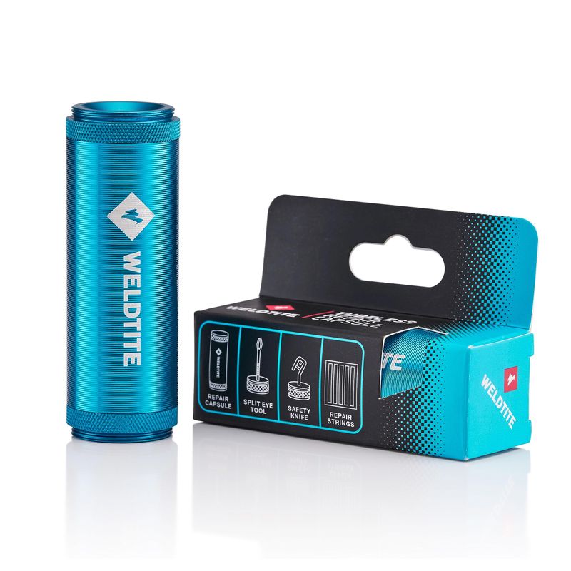 WELDTITE Portable Tubeless Bike Tyre Repair Capsule - Includes Mending ...