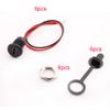 RUNCCI-YUN 6PCS USB-C Pigtail Cable Extension - Waterproof, Panel Mount, 3A Charger