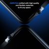 Cat6 Ethernet Cable 25ft, 10-Pack Black - Flat High-Speed Network Cables for Gaming, Streaming, Router, Modem, PC, PS5, Xbox - Durable & Space-Saving Design