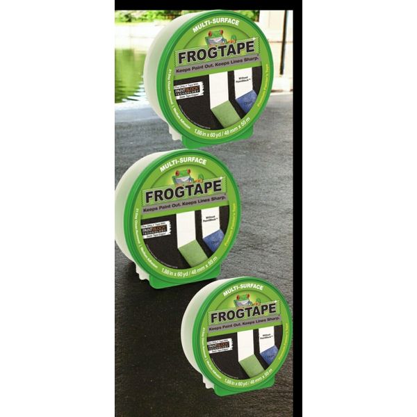 3 PK FrogTape PAINTER'S TAPE 1.88" x 60 yd. Green Multi-Surface Medium Strength