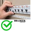 Ex-Pro® 4 Way Gang Power Strip - White [Rewireable]