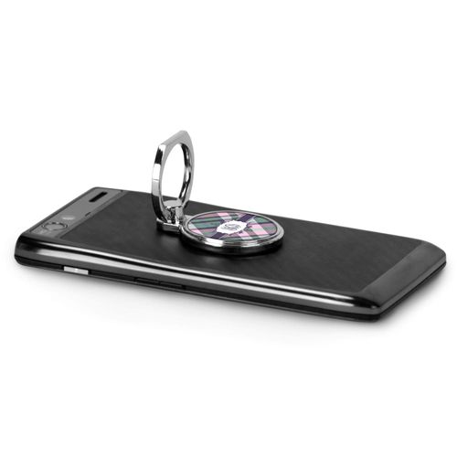 YouCustomizeIt Personalized Plaid with Pop Cell Phone Ring Stand & Holder