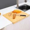 Bamboo Counter Edge Chopping Board Kitchen Secure Wooden Kitchen Cutting Boards
