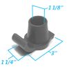 Deal: 2 Pairs Top Glides DuraSki Heavy Duty Walker Ski Glides for 1 1/8 Inch Tubes