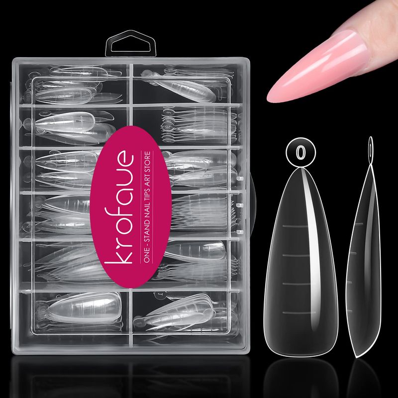 Dual Forms krofaue Poly Extension Gel Dual Forms 120pcs Dual Nail Forms ...