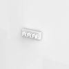 Plexico Gloss White Electric Toothbrush Head Holder/Wall mounted Heads Holder (3 Head)