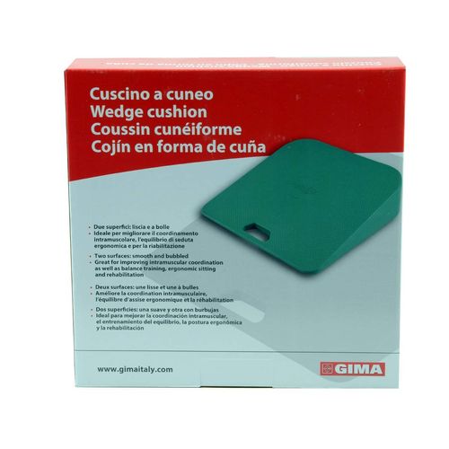 Gima 47095 - Balance Wedge Cushion, Air Filled, for Correct Posture, Back Support, Pilates, Ergonomic Sitting.
