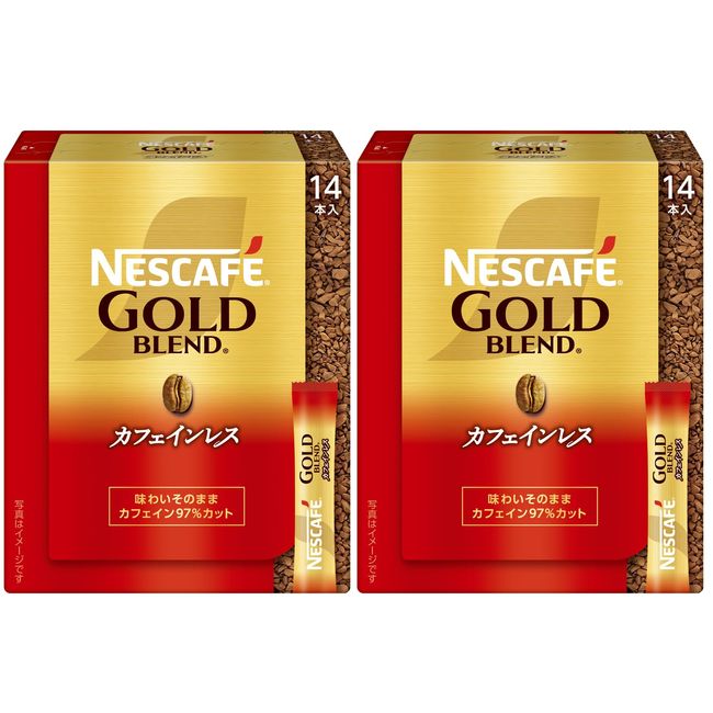 Stick Nescafe Gold Blend Caffeine-less (14 P x 2 Boxes) [Relaxing Time Before Sleeping] [Decafe]