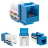 50 pcs Cat6 Punchdown Keystone Jack Blue 45 Degree Angle Ethernet Network PACK