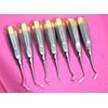 German Set of 7 Dental Tooth Surgery Straight Spade CONCAVE Root TIP Elevator