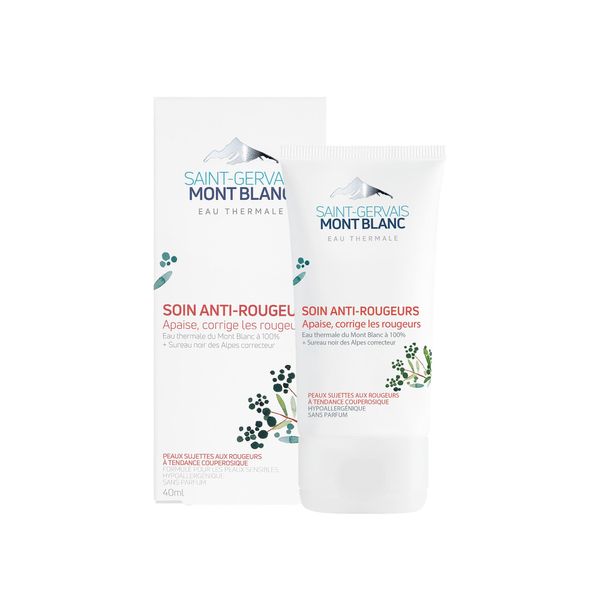 Saint-Gervais Mont Blanc -Anti-Redness Day Cream with Mont Blanc Thermal Spring Water for Sensitive Skin - Hypoallergenic - 40ml