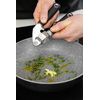 MasterClass Garlic Press with Soft Grip Handle, Stainless Steel, 17.5 cm, Black