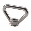 M8 Triangle Shape Lifting Eye Nuts 304 Stainless Steel Ring Eye Nut Threaded Fastener (6 Pack)