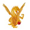 crystal puzzle golden dragon