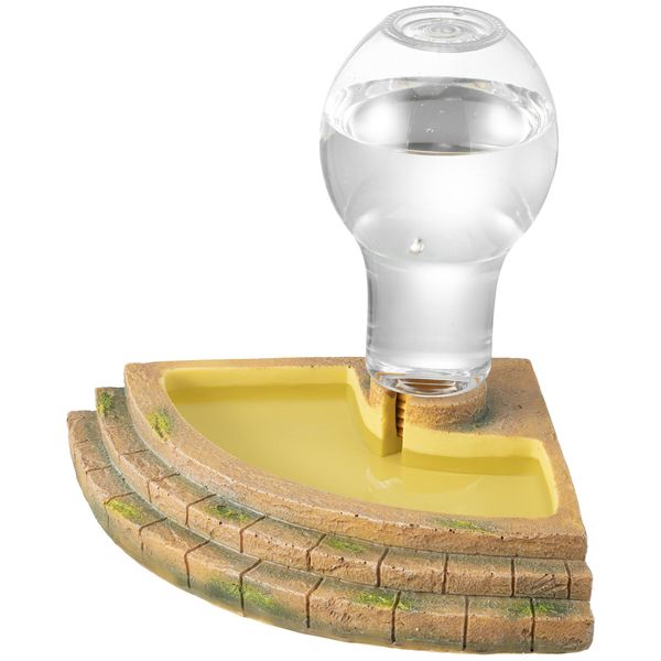 Navaris Reptilien Wasserspender - Großes Volumen 400 ml - Terrarium Deko - Für Schildkröten, Echsen, Geckos - Reptilien Zubehör - Sepiaschalen - Schildkröten Zubehör