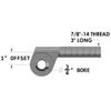 OFFSET HEAT TREATED CHROMOLY 7/8- 14 X 3/4 HEIM JOINT Left hand Thread