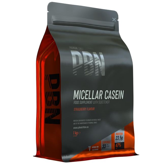 PBN - Premium Body Nutrition Micellar Casein Strawberry 1kg Pouch