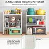 Expandable Microwave Stand,Heavy Duty 3-Tier Adjustable Height Microwave Oven Ra