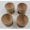EFO Eierbecher - Holzeierbecher - Eierbecher Holz - Eierbehälter Holz - Eierbecher Set - Eierbehälter Set - 4-er Set