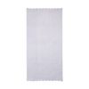 Francfranc Franc Microfiber Bath Towel Scalloped Light Blue