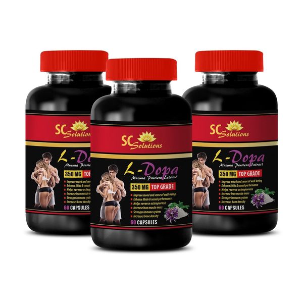 mucuna pruriens extract, L-DOPA 99% Extract 350mg, enhance brain activity 3B