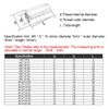 Dreneco Round Connector Nuts, Stainless Steel Coupling Nut (M3×6×5mm,5 pcs)