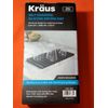 Kraus Self-Draining Silicone Drying Mat Heat Resistant Flexible Black Non-Slip