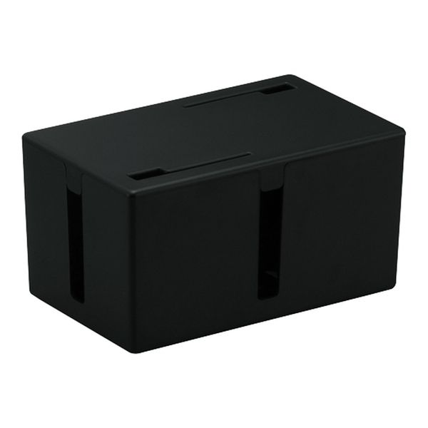BUFFALO BSTB01SBK Cable Box, Power Strip & Cable Capacity, Small, Black