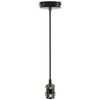 Lyyt | Single E27 Lamp Holders & Cord Set | Black Chrome