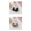 OWIEOW Hair Elastic Ring Knotless Inner Diameter 6 Piece Set Color Girls Hair Clip Ladies Ring Rubber Popular (Blue)