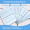 PMELCXD Plastic Card Sleeves - Transparent Credit/Debit Card Insert Protector