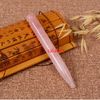 Natural Rose Quartz Gua sha Tool Acupuncture Points Massage Stick Therapy Tool