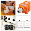 sourcing map 9Pcs PG7 Cable Gland Waterproof Plastic Joint Adjustable Locknut White for 3mm-6.5mm Dia Cable Wire