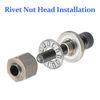 Hand Rivet Nut Gun,Head Nuts Simple Installation Manual Riveter Rivnut Tool Kit