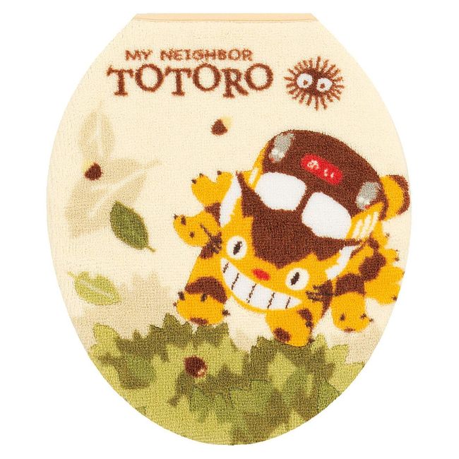 Senko 37140 My Neighbor Totoro Nakama Toilet Lid Cover, O・U, For Regular Toilet Seats, Beige, Antibacterial, Deodorization, Made in Japan