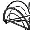 Spectrum Diversified Flower Flat Napkin Holder, Black (97910)