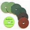 RockMaster 4" Premium Wet Polishing Pads 800 Grit