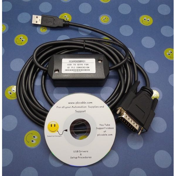 GE Fanuc USB/SNP PLC Cable IC690USB901 90/30 90/70