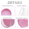 ZEJIA 3 Gram Sample Containers with Lids, 100 Count Tiny Sample Jars, 3ML Makeup Cosmetic Containers for Lip Balms, Lotion, Powder, Beauty Products(Pink Lids)