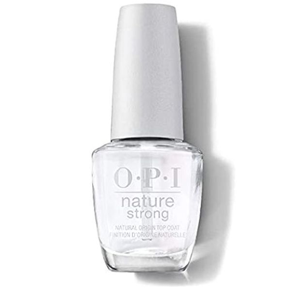 OPI Nature Strong Top Coat Vegan Nail Polish Quick Dry Long Lasting Clear Salon Nail Self Nail (NATTC Top Coat) Nail Polish 1 Piece (X 1)