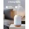 InnoGear Aromatherapy Diffuser, 150ml Ceramic Diffuser Ultrasonic Humidifier Cool Mist Essential Oil Diffusers for Home Air Diffuser with 2 Mist Modes Waterless Auto Off, White