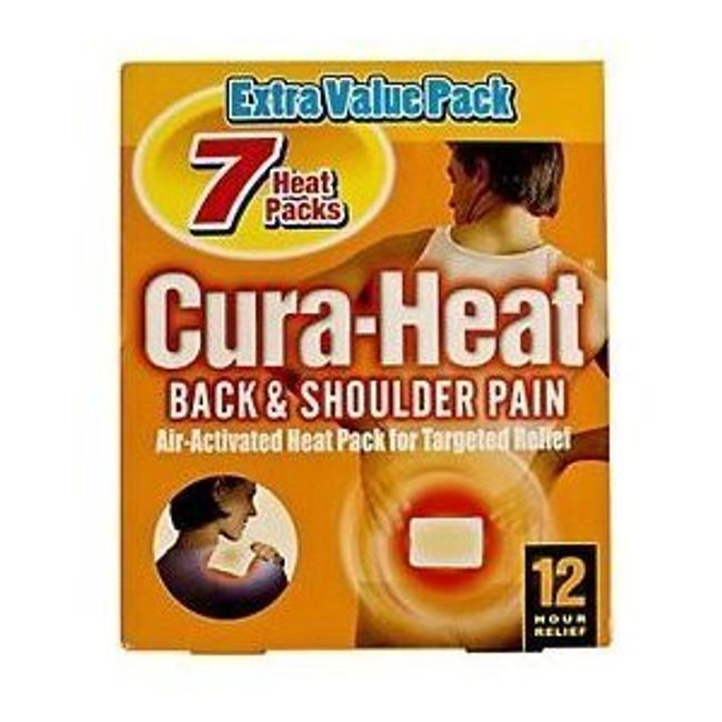 Cura-Heat Back & Shoulder Pain - 7 Heat Packs