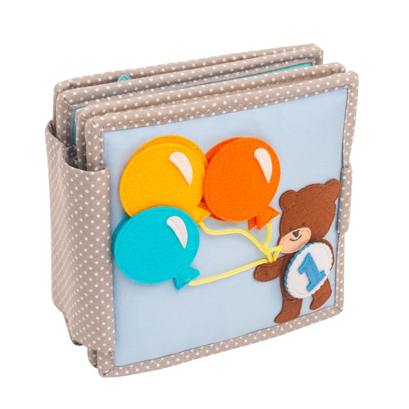 Jolly Designs Quiet Book 'Il Mio Primo ABC' 8 Pagine, Libro In Feltro Fatto A Mano, Giocattolo Montessori Dai 3 Anni, Sensoriale E Motorio, Ideale In Viaggio - 3