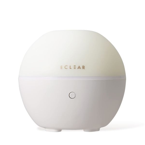 Elecom (2022 Model) Elecom Humidifier, Aroma Diffuser, Tabletop, Ecrea Mist, USB Powered, Antibacterial, Approx. 2.8 fl oz (80 ml), Ultrasonic Type, Continuous Operation Mode: Up to 7 Hours, Silver