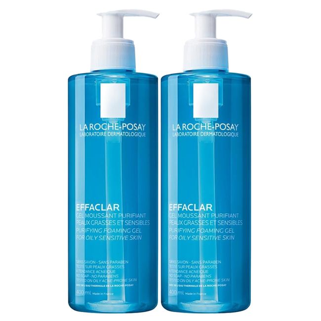 La Roche-Posay Effaclar Gel Yüz Temizleme Jeli 400 ml, 2 Adet