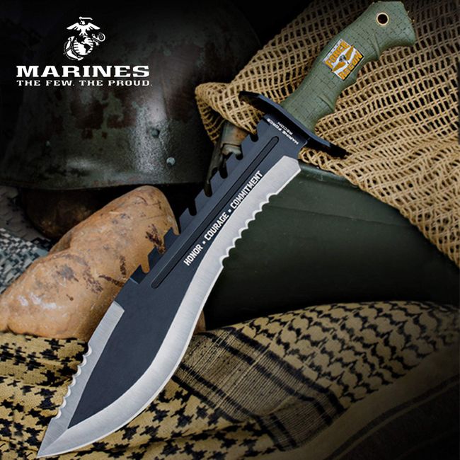 USMC Marine Kukri With Sheath