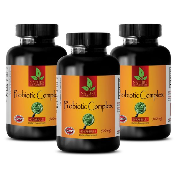 Probioticos - NEW PROBIOTIC COMPLEX 500 mg - mood supplements for women - 3 Bot