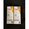 (2 Pack) Cerave Hydrating Mineal Sunscreen Face SPF 30 Lightweight 2.5 oz