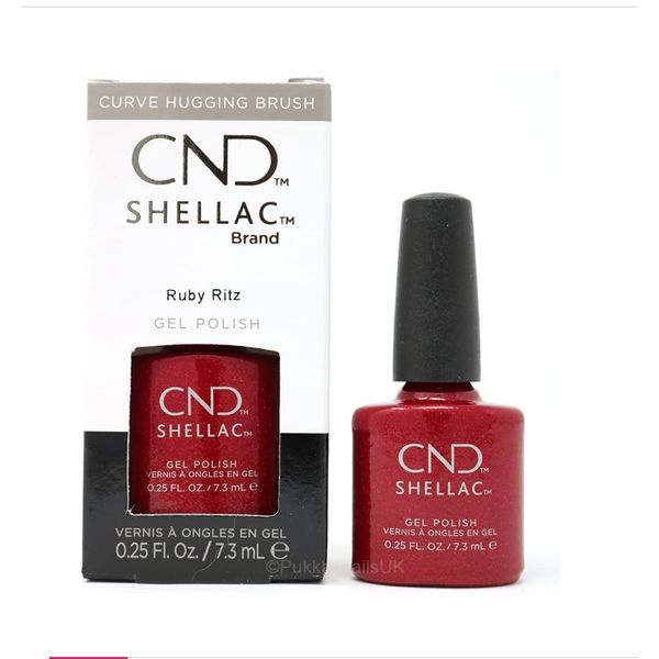 CND Shellac UV Gel Soak Off Nail Polish - choose your colour (Ruby Ritz)