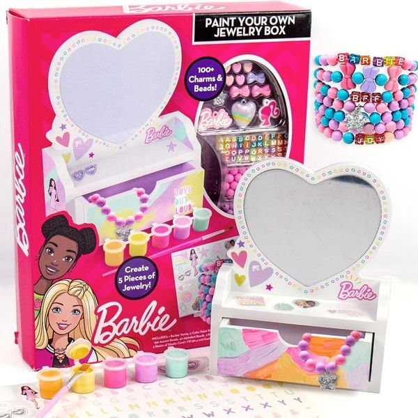 Paint Your Own Jewelry Box, Customize A Heart-Shaped Vanity & Jewelry Box